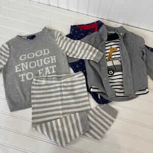 Janie and Jack/Andy&Evan/Gap Tee Pants Shirt Romper Size 6-12 MO